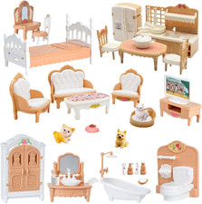 36Pcs Dollhouse Furniture Set,Miniature 1:12 Scale Dolls House Accessories with Youth Room Set price