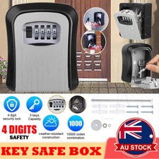 Wall Mounted Combination Lock Key Safe Storage Box Security Home Outdoor Grey Key Box price