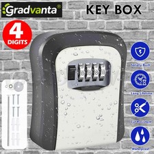 Wall Mounted Combination Lock Key Safe Storage Box Security Home Outdoor Grey AU Key Box price