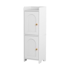Artiss Bathroom Storage Cabinet 2-Tier Slim Toilet Organizer Adjustable White Bathroom Cabinet / Furniture price