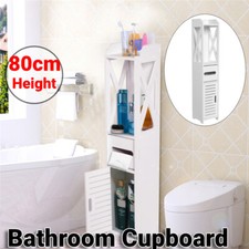 Bathroom Cabinet Storage Tall Slim Shelf Furniture Toilet Unit Cupboard Sink ZSE Bathroom Cabinet / Furniture price