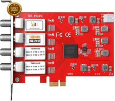 DVB-S2X PCIe Satellite TV Tuner Card Quad Tuner HD FTA Receiver TV Tuner Card price