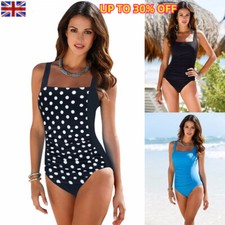 Womens Tummy Control Monokini Swimming Costume Piece Swimsuit Padded Beachwear Monokini price
