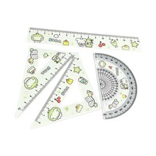 4pcs Melon Dog Ruler Set Measuring Drawing Tools Straight Ruler  Students Measuring-Drawing Set price