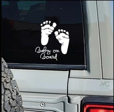 Baby On Board Boy Girl Baby in Car Baby Safe  Easy Remove car window sticker Baby on Board price