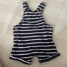 Dymples - Blue And White Striped Overalls - Size 000 Baby Overalls price
