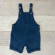 Baby sz 12-18 mths  DENIM OVERALLS soft stretchy denim Baby Overalls price