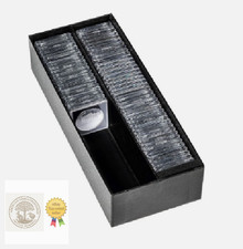 LOGIK Archive Box suits QUADRUMS Coin Holders ~ Black with Lid Holds 80 QUADRUMS Archive Box price