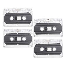 4 Pcs Empty Cassette Tape Accessory Decoration Blank Audio Storage Products Cassette & Storage Products price