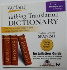 WordAce! Talking Translation Spanish-Eng Dictionary: Spanish Verb Conjugation Dictionaries & Translation Software price