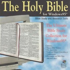 The Holy Bible PC CD Bytesize Christian religion dictionary translations maps + Dictionaries & Translation Software price