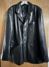 "4 You Clothing Company" Men's Size XL  Black Leather Jacket NICE! Men's Leather Clothing price