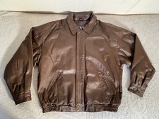 GNW great northwest clothing company Men’s full zip leather jacket Size XL Brown Men's Leather Clothing price