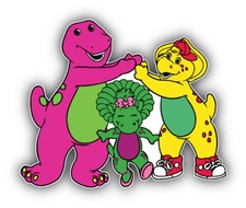 Barney Cartoon Bj Baby Bop Sticker Bumper Decal - ''SIZES'' Baby Room Wardrobe price