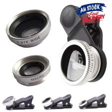 3 in 1 Lens Macro Travel Wide Angle Fisheye Camera Clip On Smart Cell Phone Kit Mobile Phone Lens price
