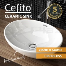Cefito Bathroom Basin Vanity Sink Ceramic Above Counter Hand Wash Bowl Oval Sinks price