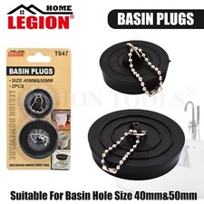 Multi Fit Plug Bath Sink 40mm & 50 mm Basin Easy Squeeze & Lift Combined Pack Sinks price