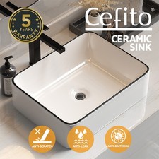 Cefito Bathroom Basin Ceramic Vanity Sink Hand Wash Bowl Above Counter 48x37cm Sinks price