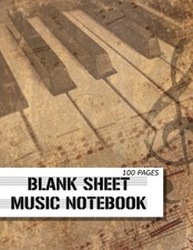 Blank Sheetmusic Notebook: 100 PAGES / 12 Stave Music Manuscript Staff Paper Music Notebook price