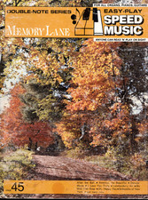 EZ-PLAY Letter-in-note DOUBLE NOTE Speed Music MEMORY LANE Sheet Music Book VGC+ Music Notebook price