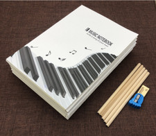 Music Sheet Stave Staff Notebook Blank Piano Blank Music Writing Paper Pages AU Music Notebook price