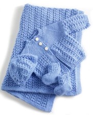 Baby layette matinee Set knitting pattern  copy jacket cardigan blanket bootees Baby Cardigan price