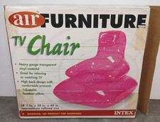 Vintage Intex Air Furniture TV Chair 1998 New Open Box HOT PINK TV Chair price