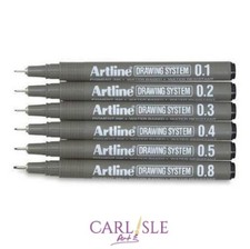Artline Drawing System Pigment Pen. Choose Your Size Technical Drawing and Graphic Pen price