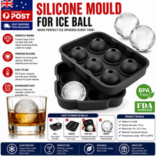 Large Sphere Ice Ball Maker Silicone Mould for Whiskey - AU Stock Ice Makers price