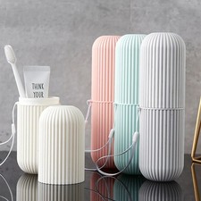 Travel Toothbrush and Toothpaste Holder Portable Bathroom Storage Box Case Cover Toothpaste Holder price