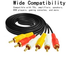 Premium 3RCA to 3 RCA M/M Cord Male AV Audio Video Composite Cable TV DVD AU Composite Cable price