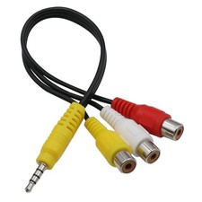 3.5mm AUX Male to 3RCA Female Cable Composite Stereo Audio AV Adapter Cord Composite Cable price