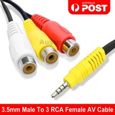 3.5mm AUX Male to 3RCA Female Cable Composite Stereo Audio AV Adapter Cord Composite Cable price