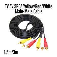 3 RCA to 3 RCA Male to Male AV Audio Video Composite Cable TV DVD 1.5m 1.8m 3m Composite Cable price