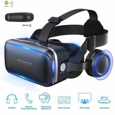 VR Box 3D Virtual Reality Headset Glasses& Bluetooth With Remote For Smartphones VR Headset price