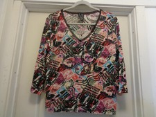 TRAVEL GIRL EXOTIC SILK LYNN RICHIE SILK TRAVEL STAMPS BOHO BLOUSE W LACE L Girls' Shirt price