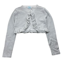 Girls size 8, Friends by Jesse, silver metallic bolero cardigan, EUC Girls' Bolero price