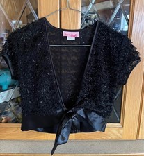 Girls Size 12, Black Bolero Cardigan. Worn once. Girls' Bolero price