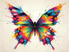 BUTTERFLY 🦋 picture image digital virtual card #AI001T0 background wallpaper Wallpaper price