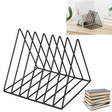 7 Slots Triangle Magazine Book Holder Album Display Rack Vinyl Record Organizer Office Magazine Rack price