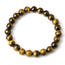 8mm Yellow Red Tiger Eye Stone Beads Bracelet Stretchy Chakra Natural Healing AU Natural Stone Bracelets price