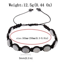 Weight Loss Hematite Natural Stone Healing Beads Braided Bracelet for Men Women Natural Stone Bracelets price