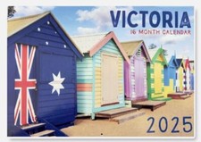 A4 Wall 2025 Calendar Victoria Australia HD Print 16 month Calendar2025 Calendar price