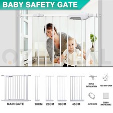 Adjustable Baby Pet Safety Security Gate Barrier Child Kid Door Stair Extension Baby Safety Gate price