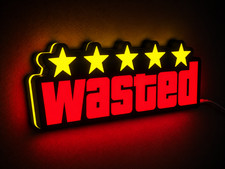 Wasted LED Light Box Lamp Decor GTA - Illuminated Wall Art for Home Decor LED Wall Art price