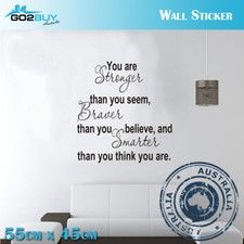Wall Stickers Removable You Are Stronger Living Room Decal Art Decor Baby Room Wall Decor price