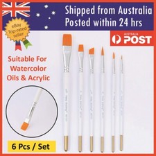 Artist Watercolour Acrylic Paint Brushes Set Kit Face Painting Craft Oil 6 Pcs Oil Paint price