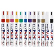 Colour Permanent Paint Marker Pens Waterproof Oil Ink Set Tyre Oil Paint price