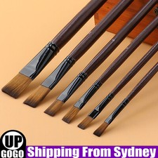 6X Art Painting Brushes Set Nylon Acrylic Oil Watercolor Artist Paint Brush Kit Oil Paint price