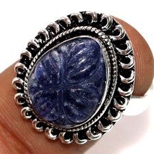925 Silver Plated Simulated Sapphire Ring US 8 Under 20 Dollar Gift Trendy AU N9 Sapphire Ring price